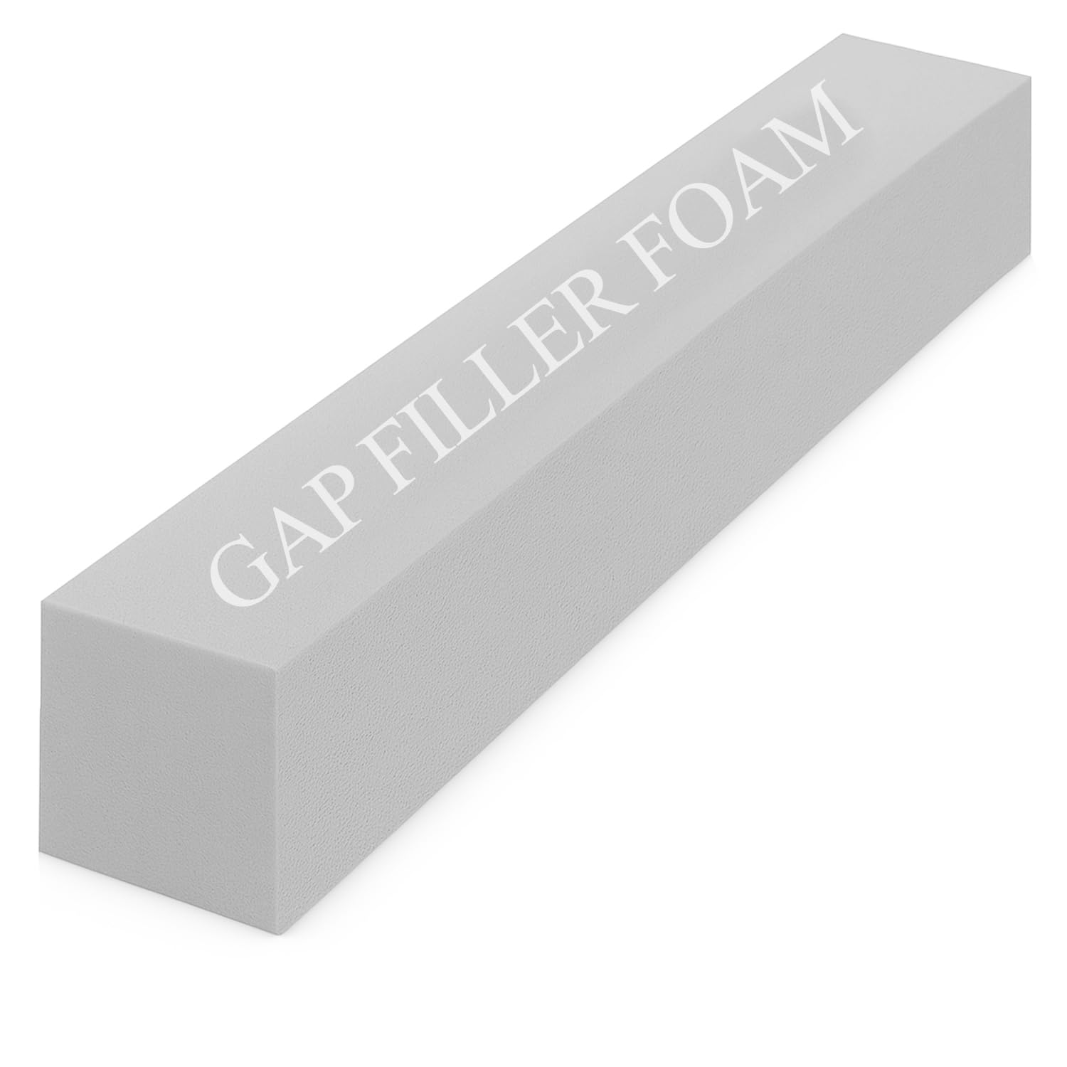 Pinkfairy High Density Foam Gap Filler for Sofa Bed & Headboard | Mattress Extender Rectangle Bolster Support Pillow | Durable Armrest Foam Cushion (White, 120x15x15cm)