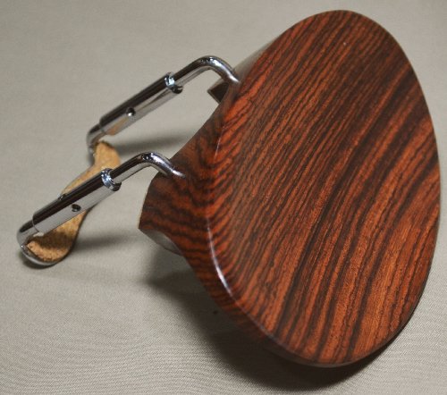 Flat Flesch 3/4-4/4 Violin Chinrest - Rosewood with Standard Bracket