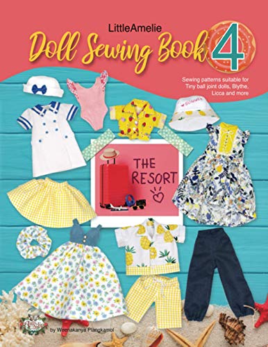 Image of LittleAmelie Doll Sewing Book 4: The Resort: Total of 10 doll clothes sewing patterns