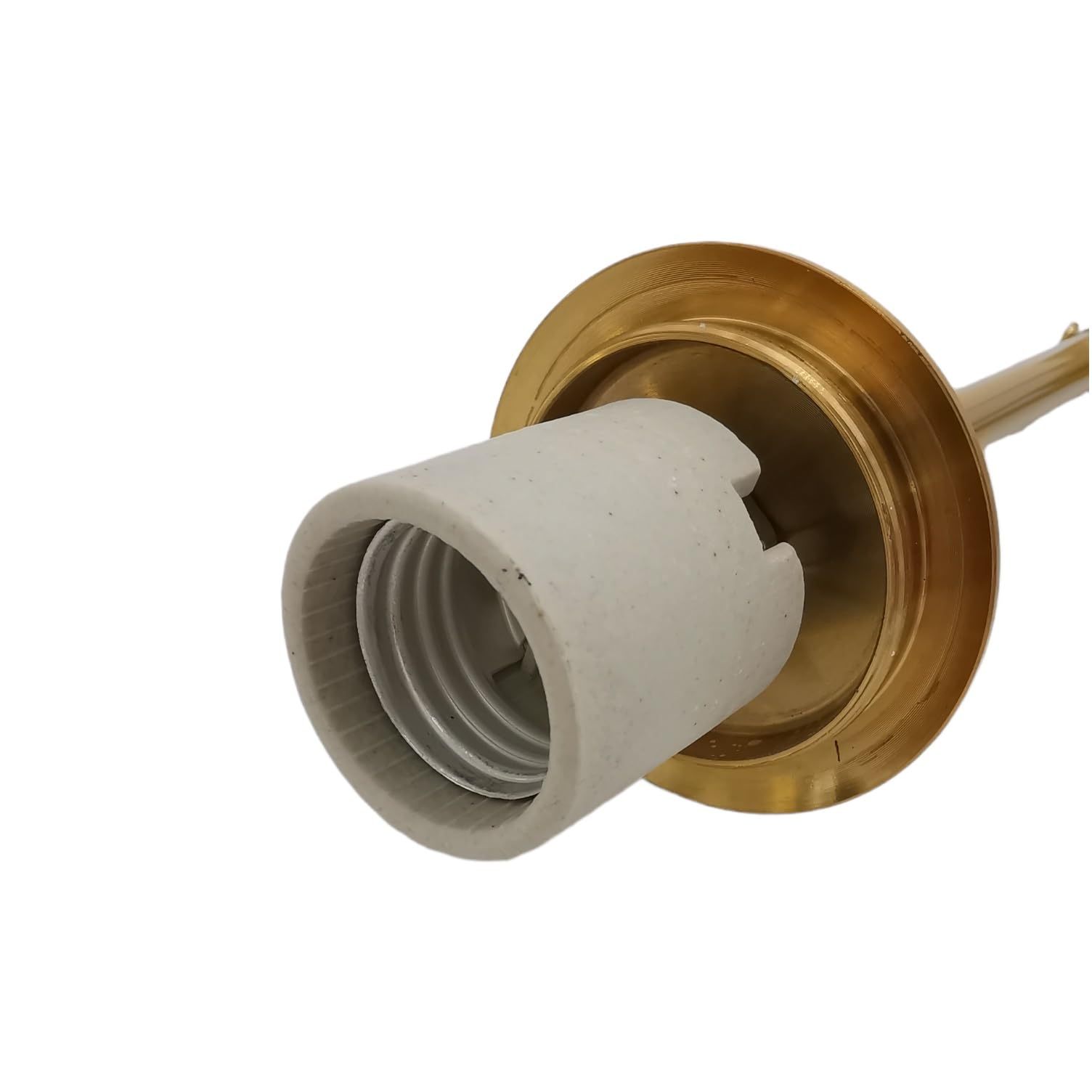 Lampadario a sospensione Oro con Sfera bolla in vetro bianco attacco E27 design moderno minimal