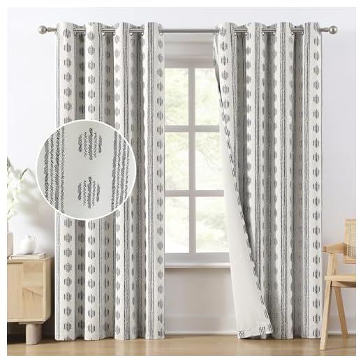 Melodieux Blackout Boho Curtains