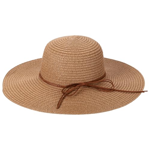 Sombrero de paja con ala ancha para mujer