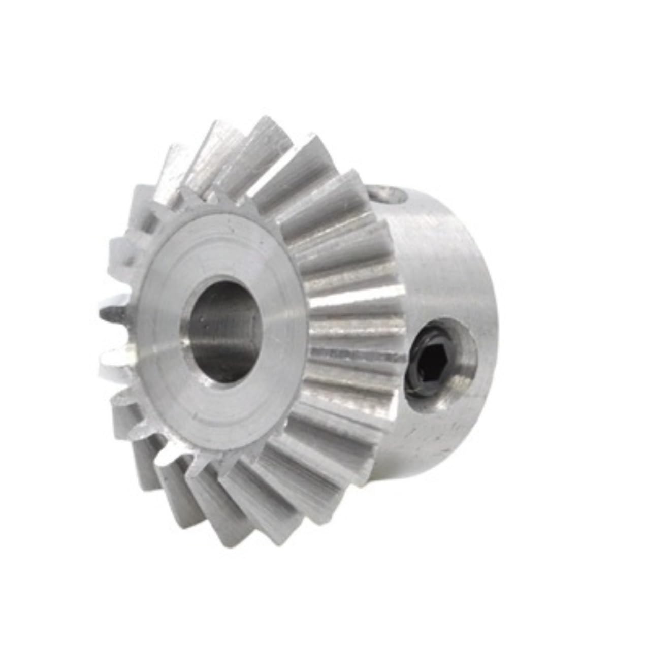 WEKONUMEX Bevel Gear, Steel Straight Bevel Gear 20T 1M 1 To 1 90 Degree Conical Pinion Multiple Sizes(8mm bore)