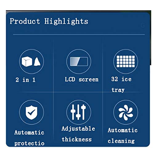 Máquina fabricadora de hielo con autolimpieza para encimera, produce 88 lb de cubos de hielo en 24 horas, ahorro de energía, ideal para cocina doméstica y conexión directa al grifo miniatura 4