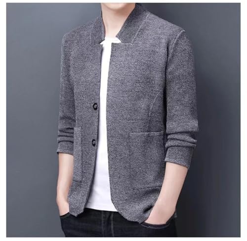 Men's Knitted Cardigan Business Casual Long Sleeve Solid Color Cardigan Sweaters2