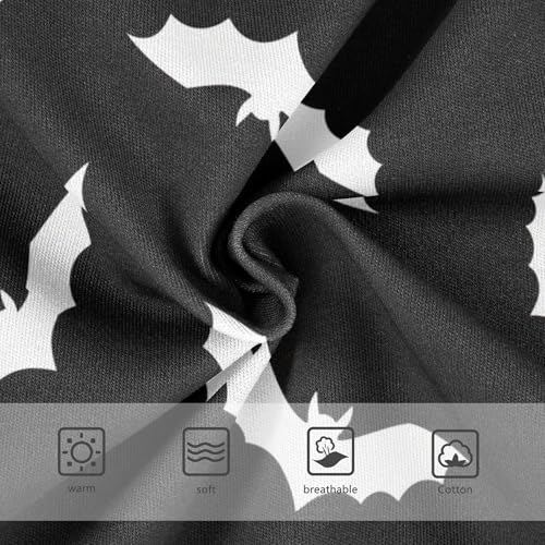 Artistic Toddler Girls Underwear 2t Cotton Little Girl Panties White Bats Solid Black Halloween Kids Briefs Undies3