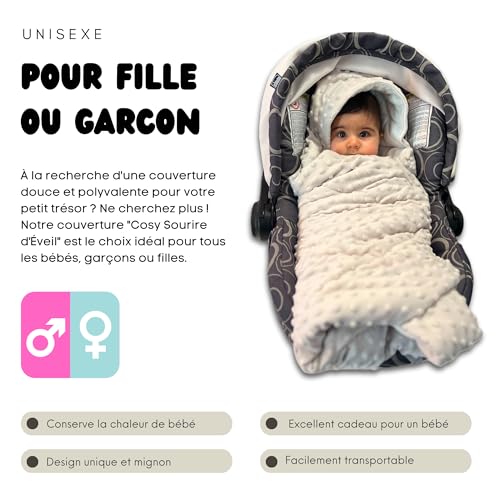 Couverture cosy bébé pour sièges auto multifonction toutes saisons