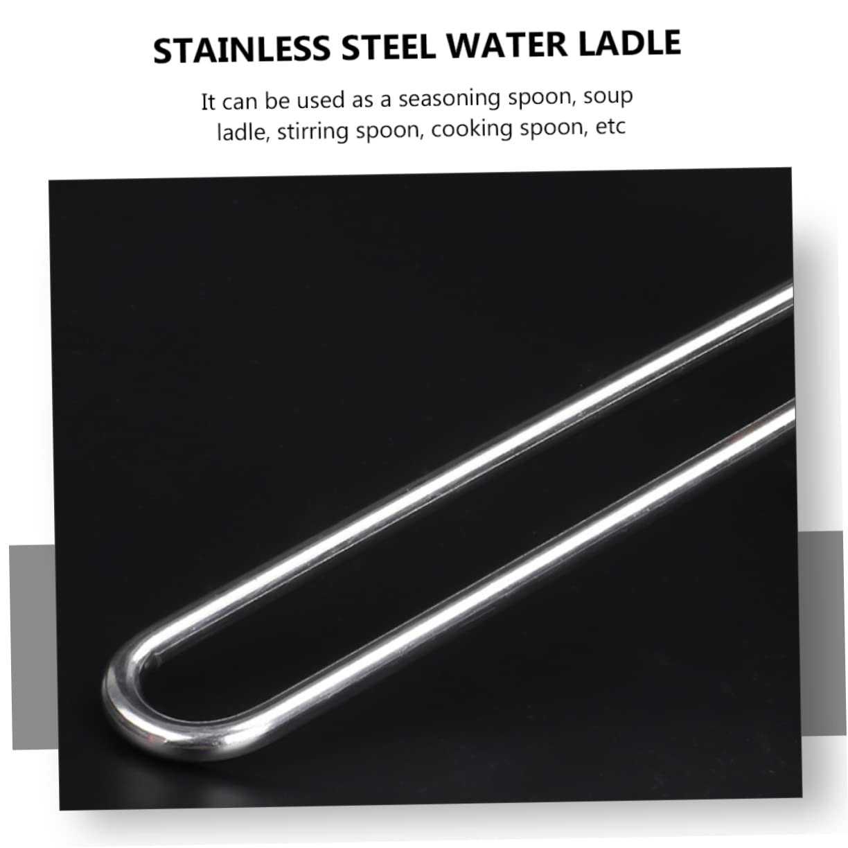 MAGICLULU Mestolo per Acqua in Acciaio Inox Manico lungo Ergonomico e Resistente, Mestolo Cucina Argento per Ristorante e Uso Domestico