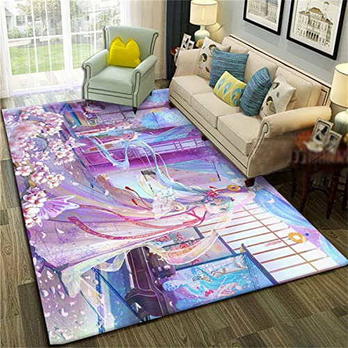Auslegware Teppichboden Teppich Terrasse Lila Bedruckter Spielteppich Für Mädchenzimmer, Glatt Und...