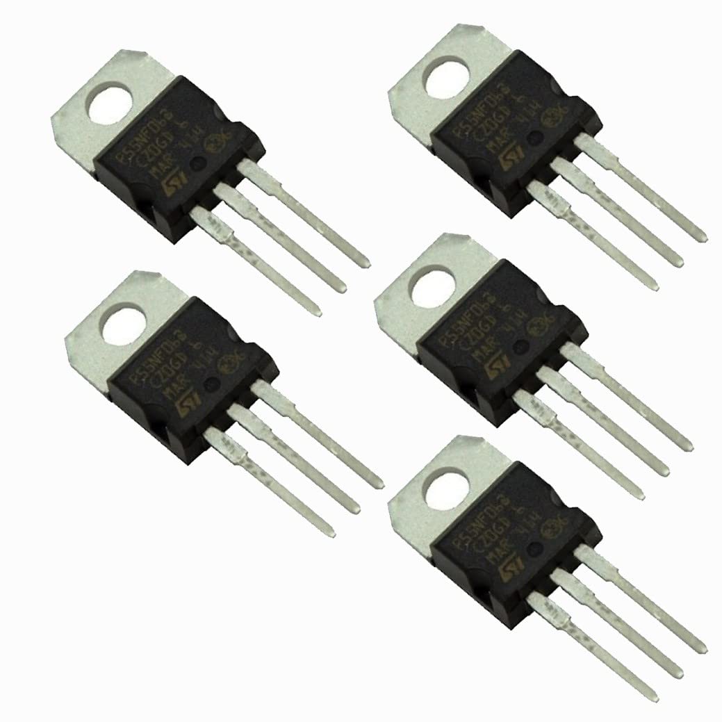 SG FLASH P55NF06/STP55NF06/55NF06 N-CHANNEL POWER MOSFET TRANSISTOR 50A 60V T-220 Electronic Components Electronic Hobby Kit |Pack of 5 (B0C6FDTXST) Amazon Price History, Amazon Price Tracker