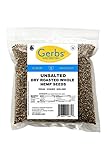GERBS Unsalted Whole Hemp Seeds, 64 ounce Bag, Roasted, Top 14 Food Allergy Free, Non GMO, Vegan,...