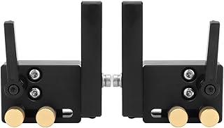 Deosdum T Track Stop, T Track Accessories 2 peças Esquerda Direita Mitra Track Stop Woodworking Posicionamento Limitador Ranhura Trilha T Track