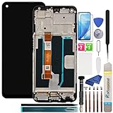 iParto 6.49 inch LCD Display Screen Replacement for 1+ OnePlus Nord N200 5G Screen Replacement Kit with Frame for Nord N200 5G DE2118 DE2117 LCD Display Touch Digitizer Screen with Tools