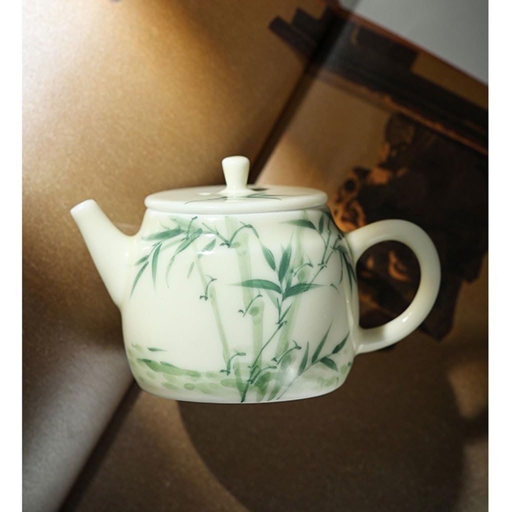 Ceramiczny czajniczek ręcznie malowany czajniczek pojedynczy ceramiczny zaparzacz do herbaty z pokrywką chiński styl herbata picie popołudniowej herbaty czajniczek dzbanek do herbaty ceramiczny