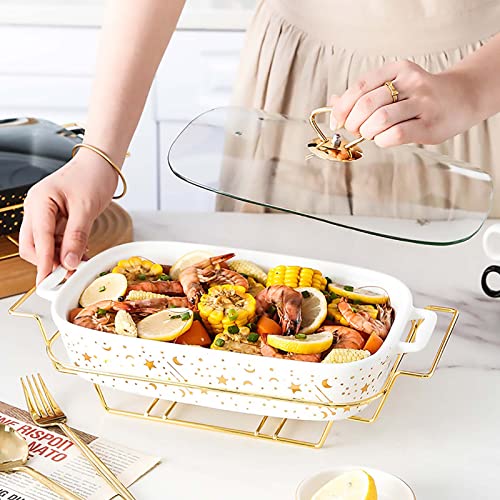Réchaud buffet céramique rectangulaire idéal pour vos fêtes de famille - 4