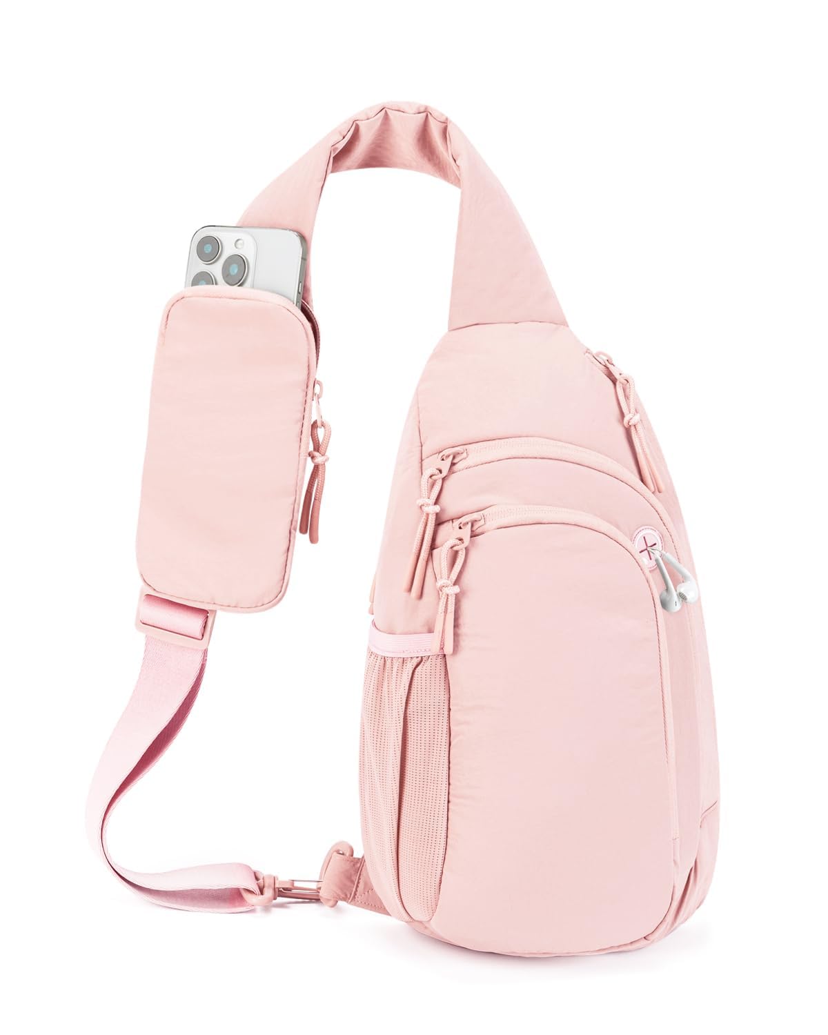 Sling Bag Nylon Crossbody Bags for Women with Anti-theft RFID Blocking Pocket Cross Body Purse Adjustable Shoulder Strap