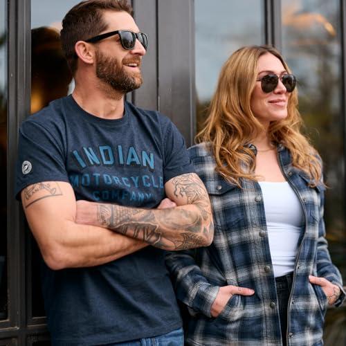 Indian Motorcycle Men's Tonal Block Logo T-Shirt, Navy4