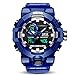 Produktbild Herren Militär Multifunktions-Digital-LED-Armbanduhr Elektronisch Wasserdicht Alarm Quarz Sportuhr Batterie im Lieferumfang enthalten Blau