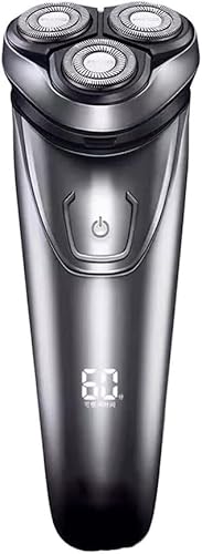 Maquinilla de afeitar eléctrica para hombres, afeitadoras eléctricas para hombres impermeables en húmedo y seco, maquinillas de afeitar eléctricas