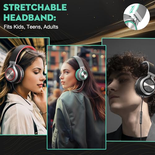 Casque stéréo supra-auriculaire USB C Bywulanda haute fidélité