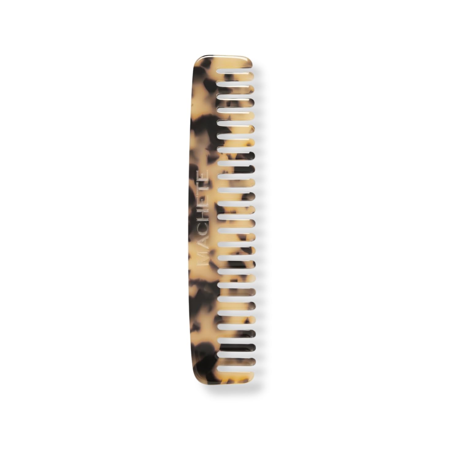 MACHETE No. 3 Wide Tooth Handmade Styling Comb - Hair Styling, Fine Dressing and Detangling Comb for Women and Men (Blonde Tortoise)