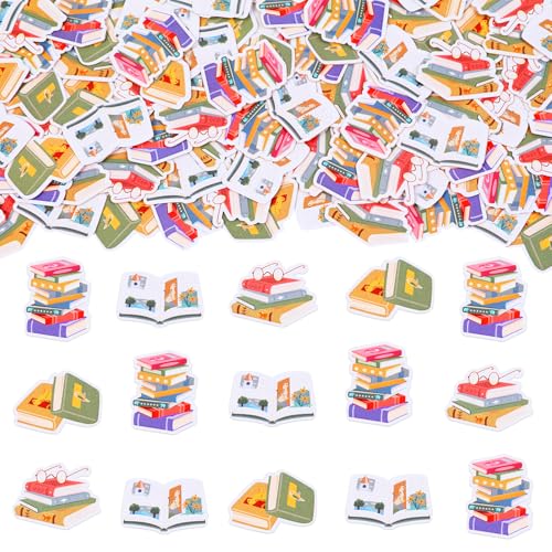 Confettis livre d'histoire pour fête prénatale et décoration de table école