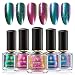BORN PRETTY Magic Nail Polish Chameleon Sequins Multi Iridescent Nail Polish Varnish 6 Bottles Sets