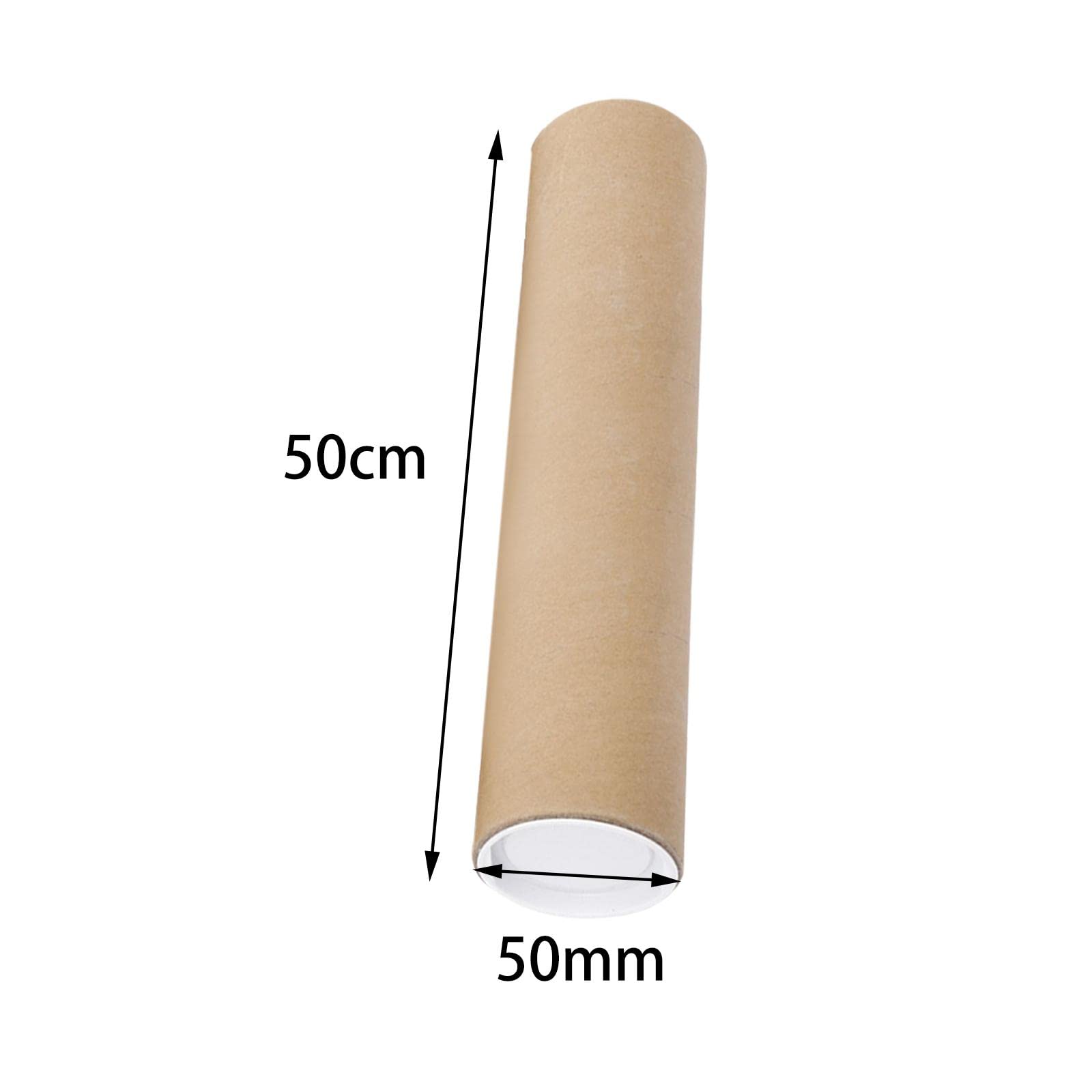 Colcolo Tubos de cartón Largos Tubos de Carteles Grandes para envío por para envío de Carteles de, Los 50cm