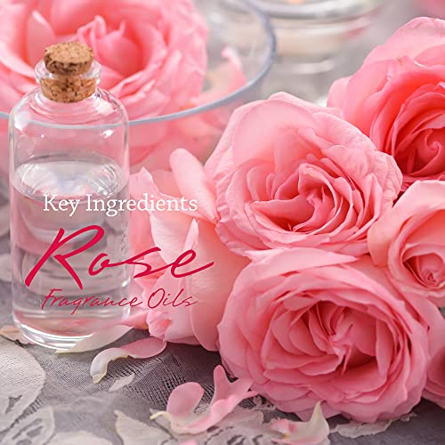 Viois, Rose & Lavender Aromatherapy Car Air Freshener(Gel Type). Handcrafted Natural Air Freshener For Car, Bedroom, Bathroom & Office. Chemical Free & Non Toxic. Ball Mason 8 Ounce Jar. (2 Pack) #TOP4