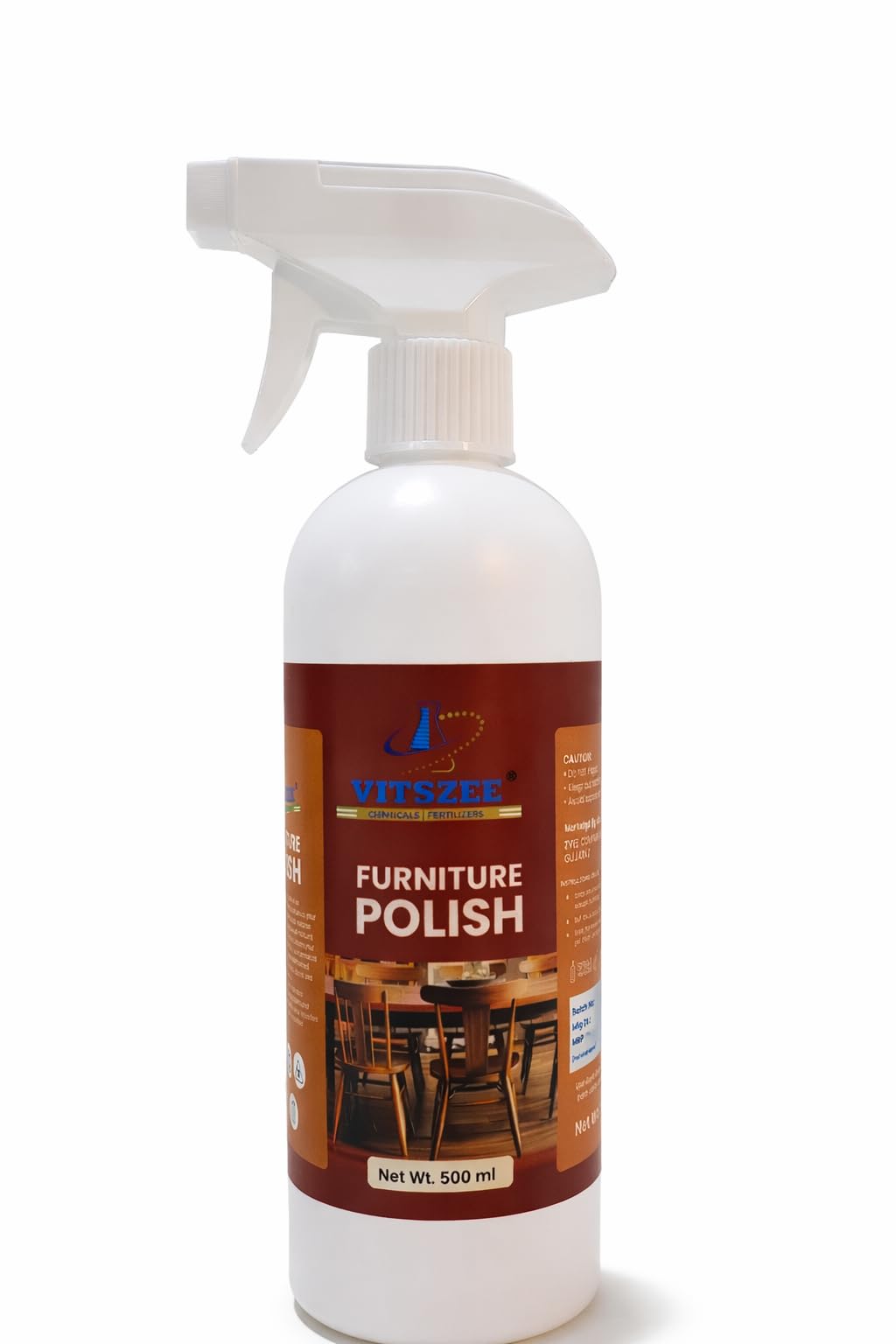VITSZEE Furniture Polish Spray 500ml | Wood, Table, Chair, Sofa & Cabinet Shine Cleaner | Scratch & Dust Remover