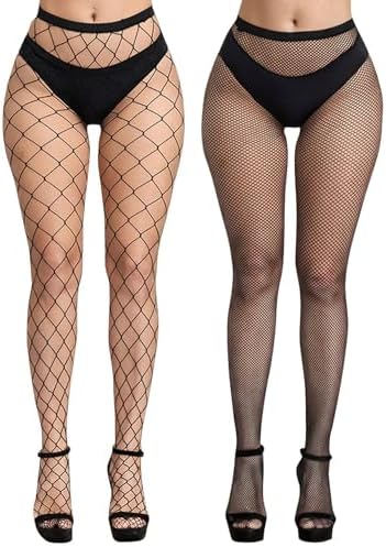 Fishnet Tights for Women Black Sheer Mesh Leggings High Waist Pantyhose Sexy Stretchy Going Out Stockings