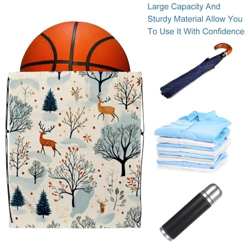 Sac d'hiver imperméable Lot de 2 sacs pliables avec cordon de serrage taille unique multicolore