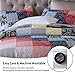 Qucover Cubrecama para Cama 135/Cama 150/Cama 160,220x240cm y 2 Fundas de Almohada,Patchwork...