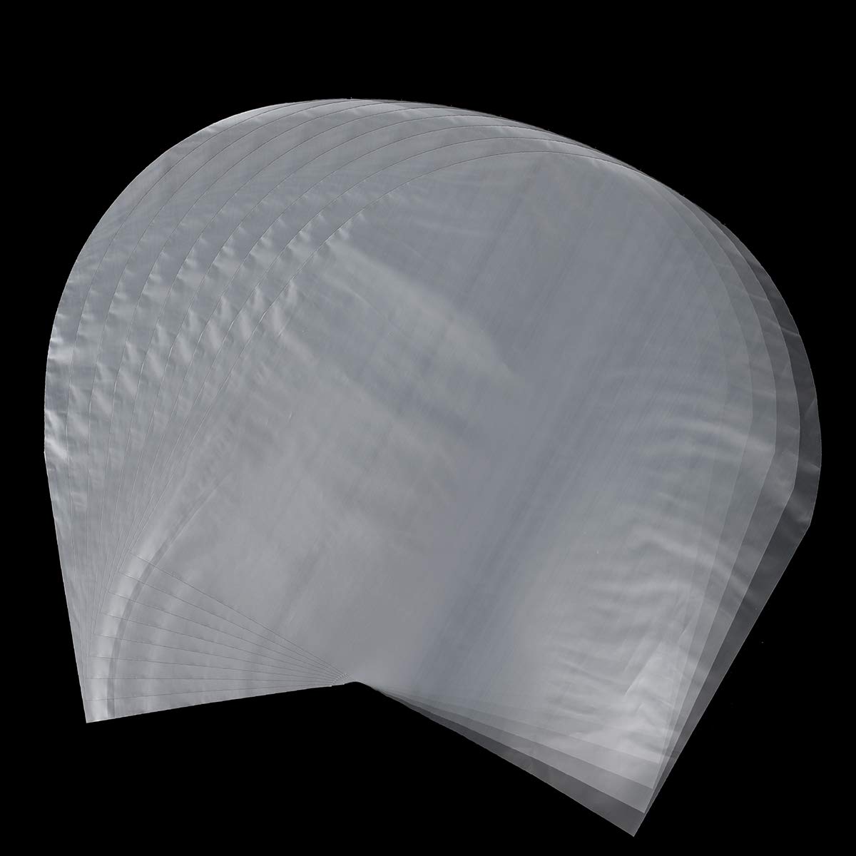 ChaRLes 7'' 100Pcs Vinyl Record Antistatic Clear Plastic Cover Inner Sleeves Lp Ld Bag
