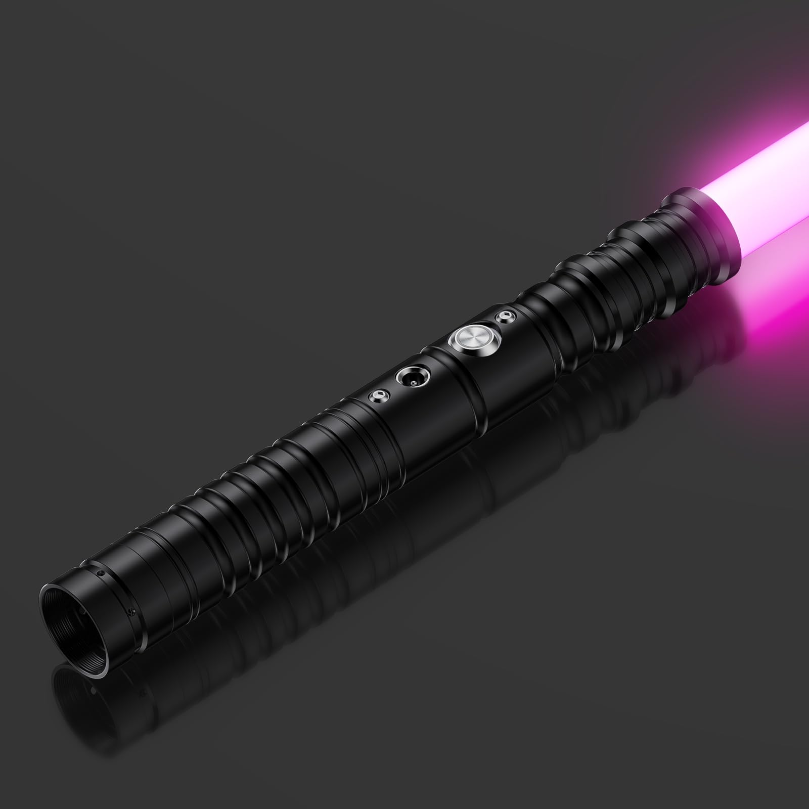 Hlieeosfcn, Lightsaber, 7 Colori Spada Laser con Manico in Metallo, LED FX Regalo per Bambini, Halloween Costume di Natale Puntelli Cosplay