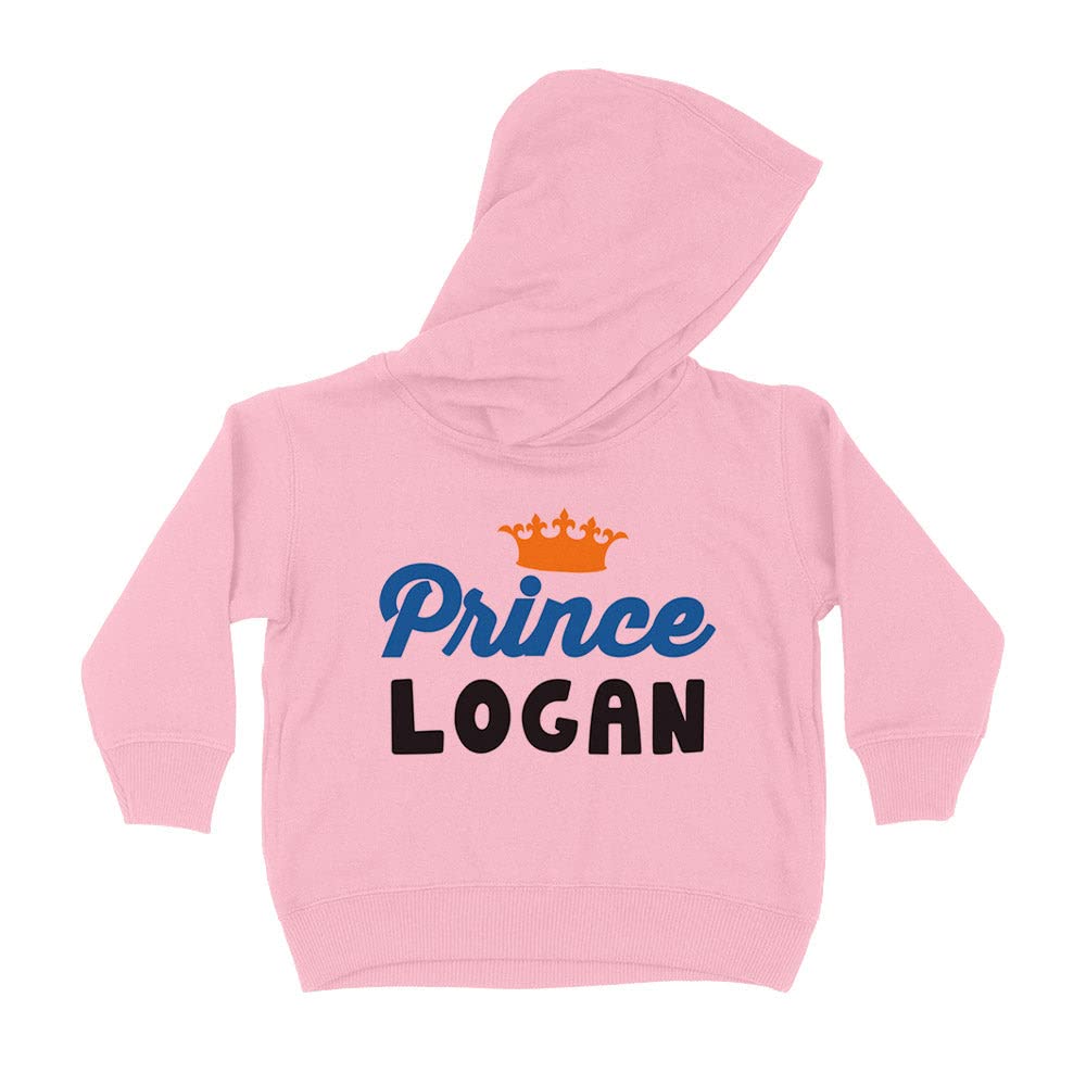 Prince Logan Kids Hoodie Sweatshirt Toddler 2T Light Pink