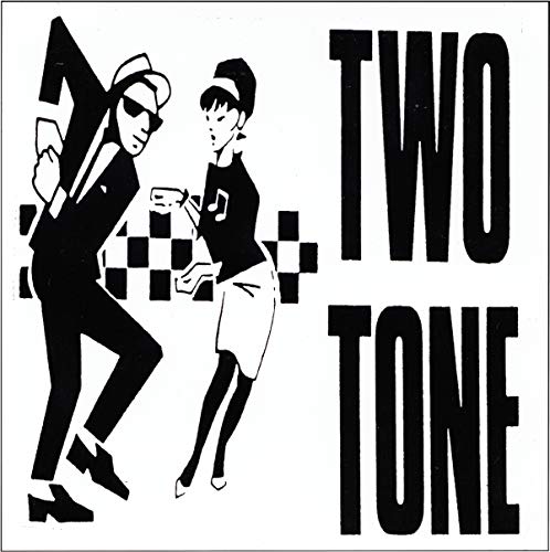 Square Deal Recordings And Supplies - Two Tone - Dancers With Ska Checkers - Sticker #TOP12