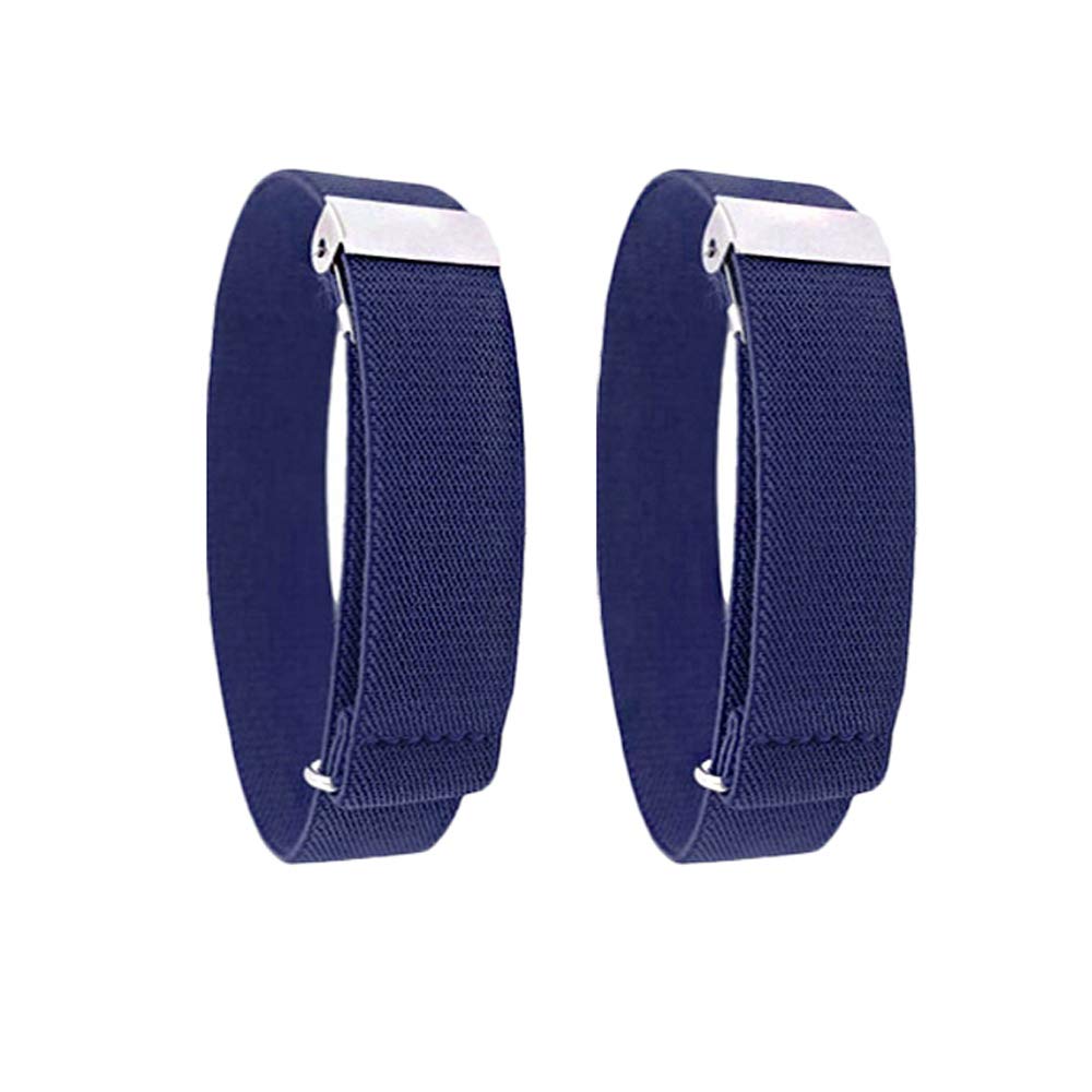 CHENGZI 1 Pair Men's Elastic Adjustable Armbands Arm Sleeve Shirt Garter Sleeve Holders Width 0.98 Inch (BLUE)
