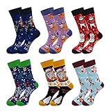 Chaussettes Fantaisie Homme Cadeau Noël: Chaussettes de Noël en...