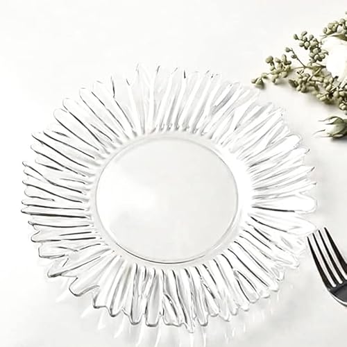 COFI 1453 Set di 6 piatti in vetro 13 cm piattini