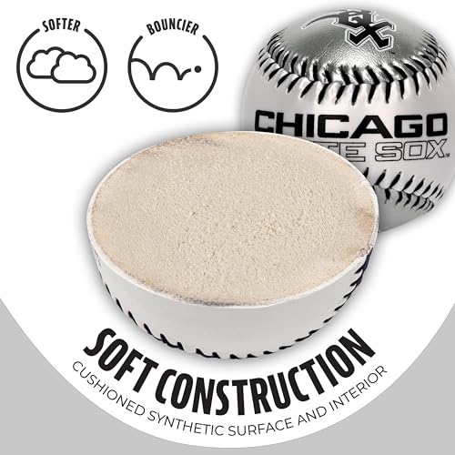 Image of Franklin Sports MLB Team Soft Baseballs - Team Logo - Fan Shop Toy Baseball for Kids - Decoration for Desks and Office
