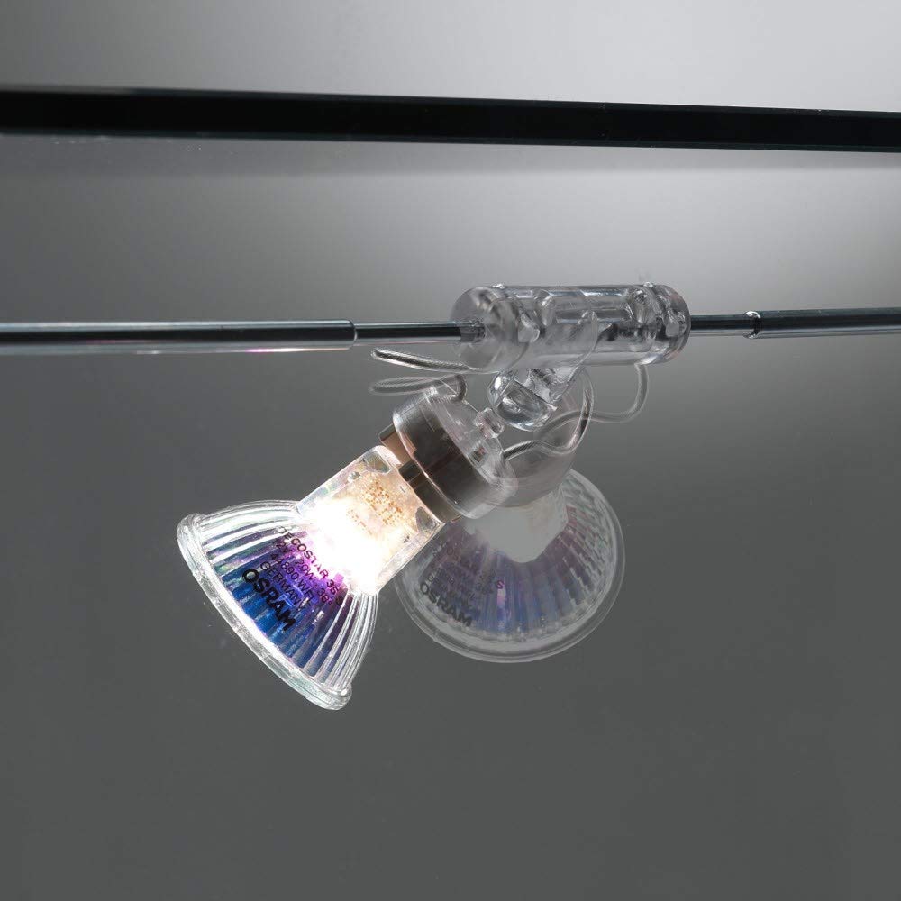 MHN Glasvitrine T 42,5 x B 52,5 x H 184,5 cm - schmale Glas Standvitrine abschließbar - Ausstellungs-Vitrine - LED-Beleuchtung