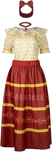 Miniatura 2 de LILLIWEEN Dolores Pepa Luisa Costume Womens Dress Halloween Costume with Headgear Full Set(US Size)