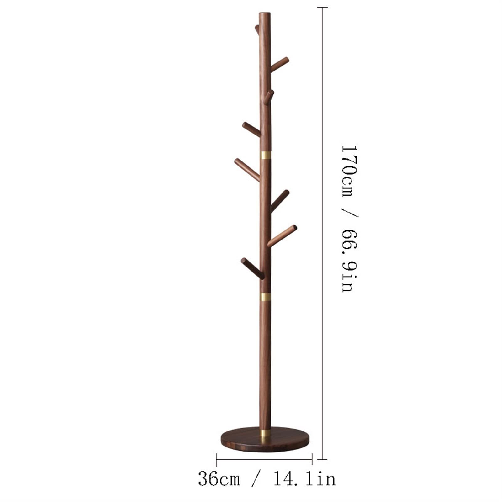 TOMYEUS Bastidor de Abrigo Estante de Abrigo Piso for el hogar de pie de Servicio Pesado Tenedor de la suspensión del Sombrero del árbol