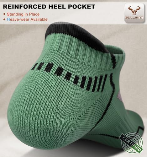 Image of BULLIANT Men Running Ankle Socks 6Pack-Cushioned Support-Low Cut No Show