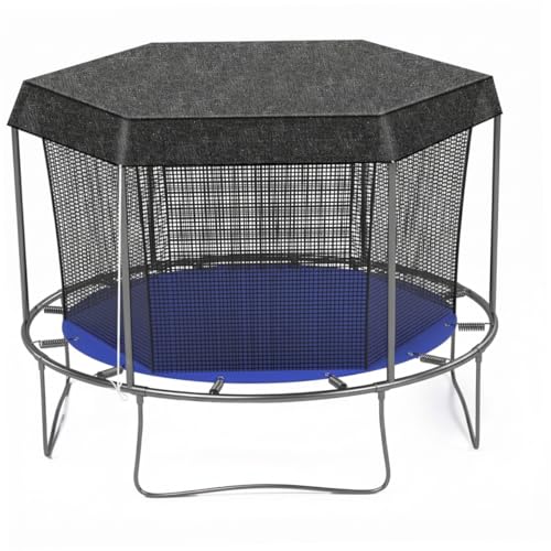 Couverture de trampoline 10 pieds pour 8 poteaux avec filet d'ombrage