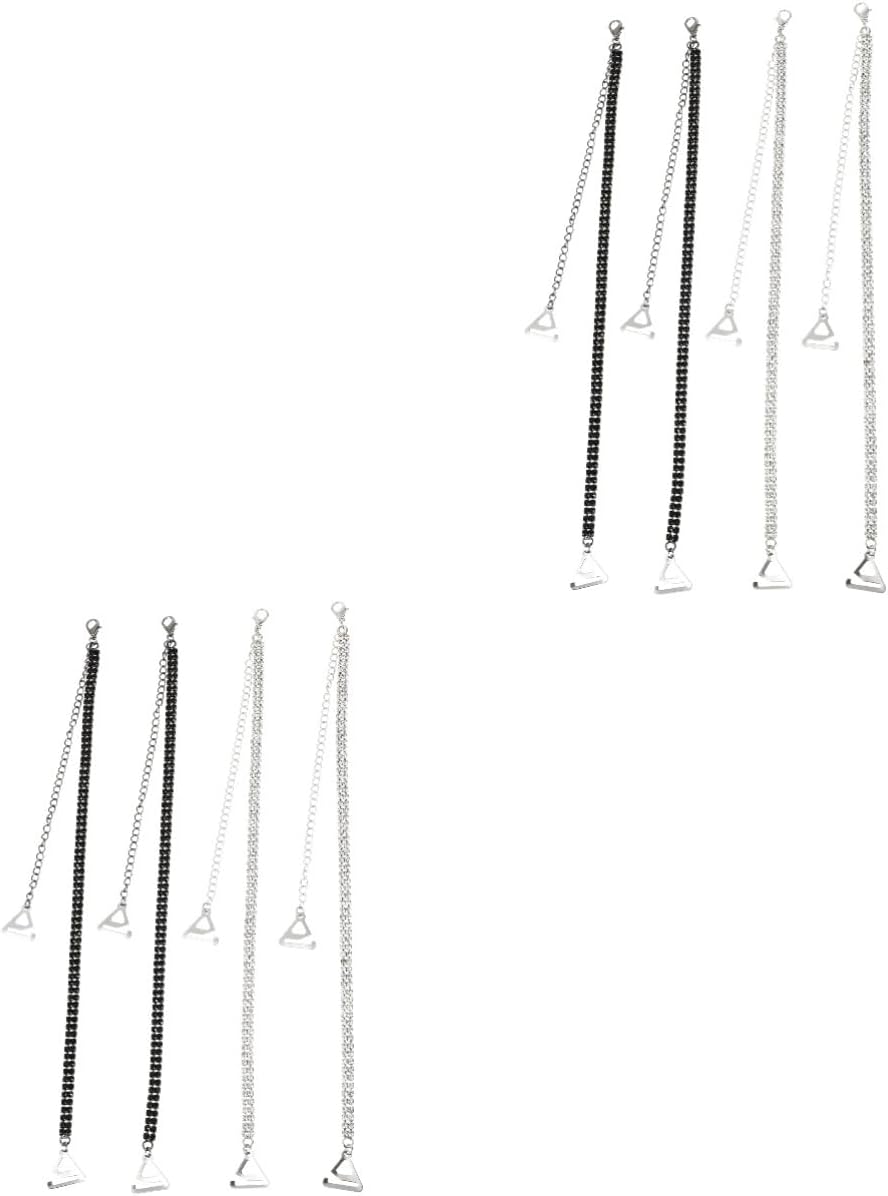 COLLBATH 4pairs Adjustable Straps for Women Non- Design Shoulder Straps for Wedding Off-shoulder Options Elegant Decoration