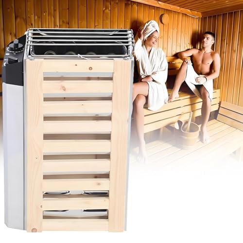 YEHOZZ Calentador De Sauna De 3 Kw/3,6 Kw, Estufa Eléctrica para Sauna, Baño De Vapor Seco para SPA En Hoteles Y Hogares. Máx 70-160 Pies Cúbicos para Uso Doméstico, Comercial Y De Ocio 3.6KW