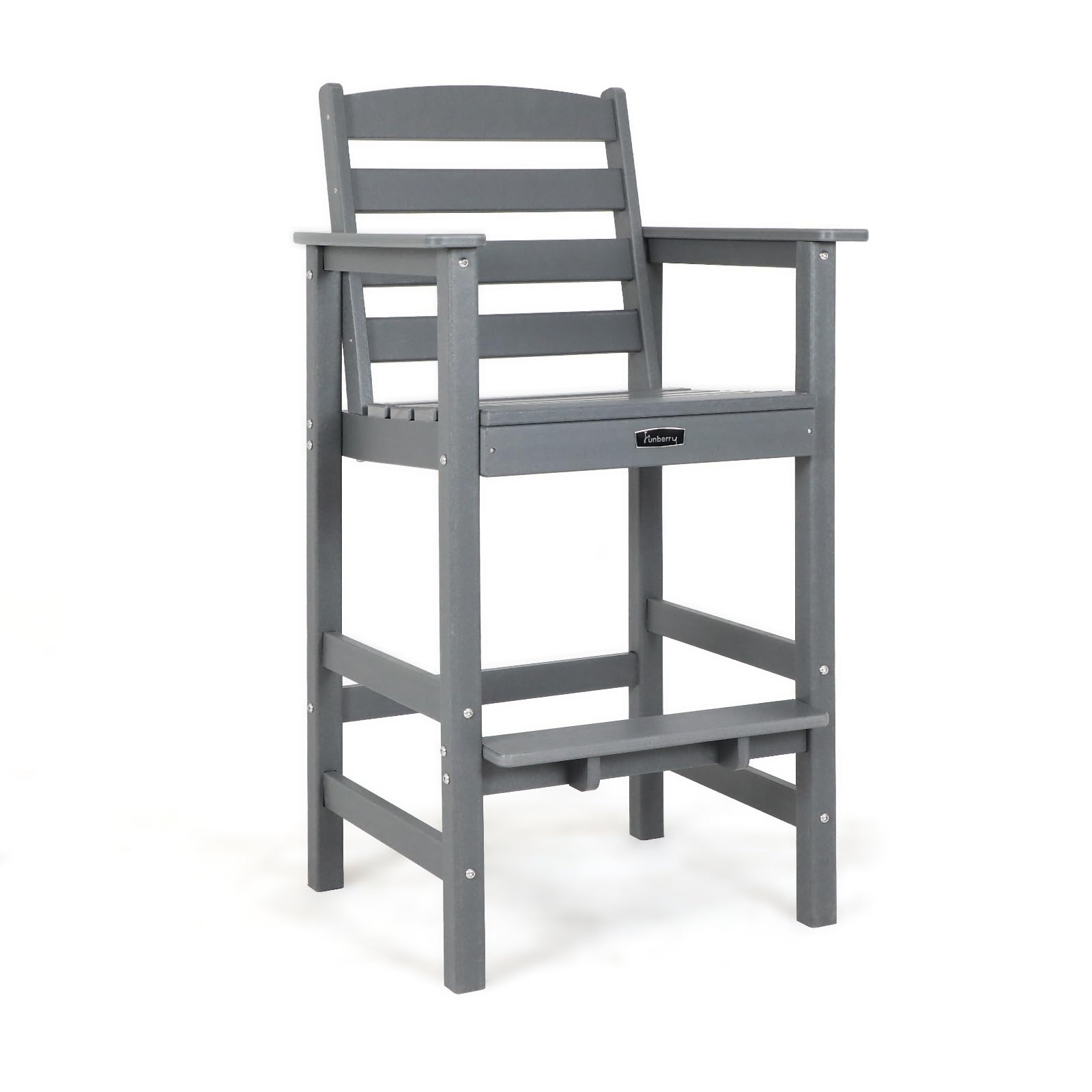 FUNBERRY Oversized Bar Height Outdoor Chair, Tall Adirondack Chair