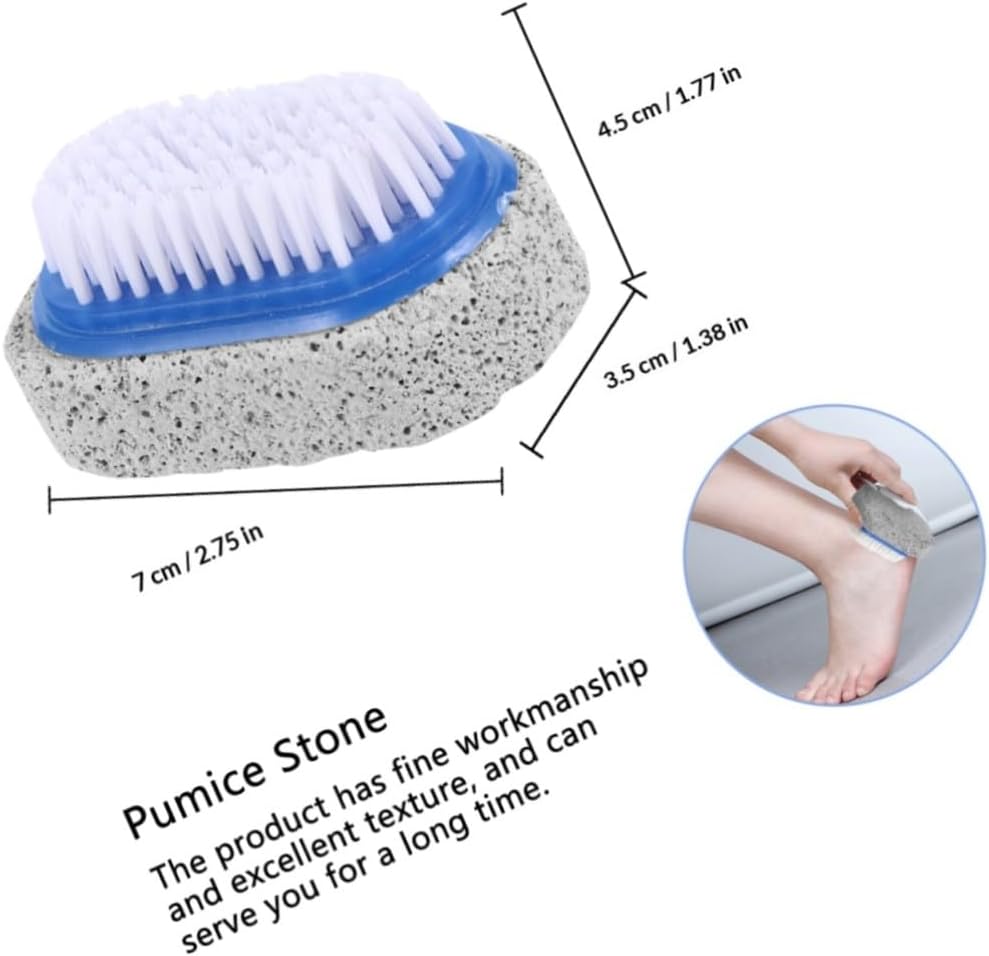 Alipis 6pcs Double-Sided Natural Pumice Stone Foot File Pedicure Tool Dead Skin Remover Callus Scrubber for Foot Care and Exfoliating Dry Skin Random Color